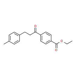 ChemSpider 2D Image | Ethyl 4-[3-(4-methylphenyl)propanoyl]benzoate | C19H20O3