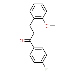 ChemSpider 2D Image | 1-(4-Fluorophenyl)-3-(2-methoxyphenyl)-1-propanone | C16H15FO2