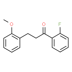ChemSpider 2D Image | 1-(2-Fluorophenyl)-3-(2-methoxyphenyl)-1-propanone | C16H15FO2