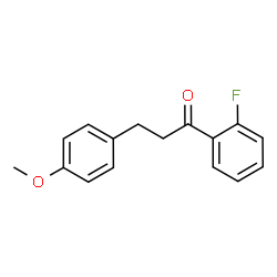ChemSpider 2D Image | 1-(2-Fluorophenyl)-3-(4-methoxyphenyl)-1-propanone | C16H15FO2