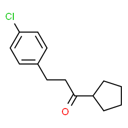 ChemSpider 2D Image | 2-(4-chlorophenyl)ethyl cyclopentyl ketone | C14H17ClO