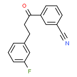 ChemSpider 2D Image | 3'-cyano-3-(3-fluorophenyl)propiophenone | C16H12FNO