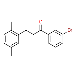 ChemSpider 2D Image | 3'-bromo-3-(2,5-dimethylphenyl)propiophenone | C17H17BrO