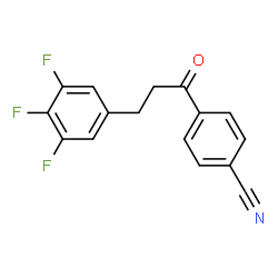 ChemSpider 2D Image | 4-[3-(3,4,5-Trifluorophenyl)propanoyl]benzonitrile | C16H10F3NO
