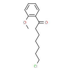 ChemSpider 2D Image | 7-Chloro-1-(2-methoxyphenyl)-1-heptanone | C14H19ClO2