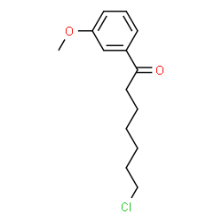 ChemSpider 2D Image | 7-Chloro-1-(3-methoxyphenyl)-1-heptanone | C14H19ClO2
