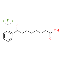 ChemSpider 2D Image | 8-Oxo-8-[2-(trifluoromethyl)phenyl]octanoic acid | C15H17F3O3