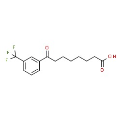 ChemSpider 2D Image | 8-Oxo-8-[3-(trifluoromethyl)phenyl]octanoic acid | C15H17F3O3