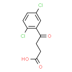 ChemSpider 2D Image | 4-(2,5-dichlorophenyl)-4-oxobutyric acid | C10H8Cl2O3