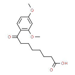 ChemSpider 2D Image | 8-(2,4-Dimethoxyphenyl)-8-oxooctanoic acid | C16H22O5