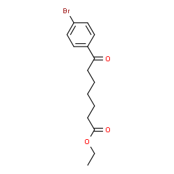 ChemSpider 2D Image | Ethyl 7-(4-bromophenyl)-7-oxoheptanoate | C15H19BrO3