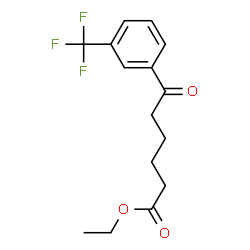 ChemSpider 2D Image | Ethyl 6-oxo-6-[3-(trifluoromethyl)phenyl]hexanoate | C15H17F3O3