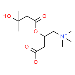 ChemSpider 2D Image | 3-hydroxyisovalerylcarnitine | C12H23NO5