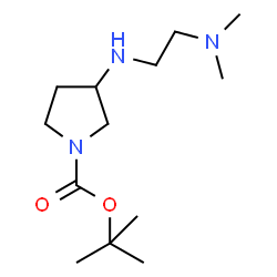 ChemSpider 2D Image | tert-Butyl 3-((2-(dimethylamino)ethyl)amino)pyrrolidine-1-carboxylate | C13H27N3O2