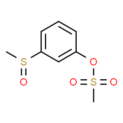 ChemSpider 2D Image | 3-(Methylsulfinyl)phenyl methanesulfonate | C8H10O4S2