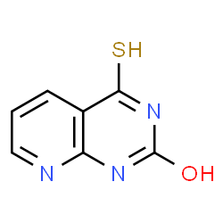ChemSpider 2D Image | 4-Sulfanylpyrido[2,3-d]pyrimidin-2-ol | C7H5N3OS
