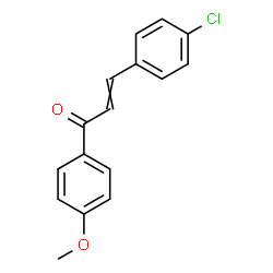 ChemSpider 2D Image | 3-(4-Chlorophenyl)-1-(4-methoxyphenyl)-2-propen-1-one | C16H13ClO2