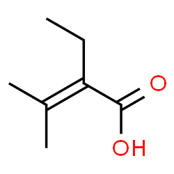 ChemSpider 2D Image | 2-Ethyl-3-methyl-2-butenoic acid | C7H12O2