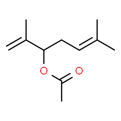 ChemSpider 2D Image | 2,6-Dimethyl-1,5-heptadien-3-yl acetate | C11H18O2