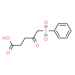 ChemSpider 2D Image | 4-Oxo-5-(phenylsulfonyl)pentanoic acid | C11H12O5S