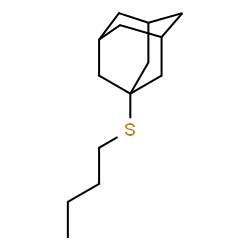 ChemSpider 2D Image | 1-(Butylsulfanyl)adamantane | C14H24S