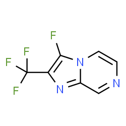 ChemSpider 2D Image | 3-Fluoro-2-(trifluoromethyl)imidazo[1,2-a]pyrazine | C7H3F4N3