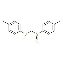 ChemSpider 2D Image | 1-Methyl-4-({[(4-methylphenyl)sulfanyl]methyl}sulfinyl)benzene | C15H16OS2