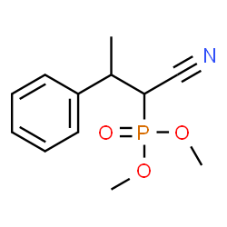 ChemSpider 2D Image | Dimethyl (1-cyano-2-phenylpropyl)phosphonate | C12H16NO3P