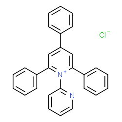 ChemSpider 2D Image | 2,4,6-Triphenyl-1-(2-pyridinyl)pyridinium chloride | C28H21ClN2