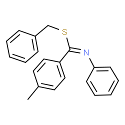 ChemSpider 2D Image | Benzyl 4-methyl-N-phenylbenzenecarbimidothioate | C21H19NS