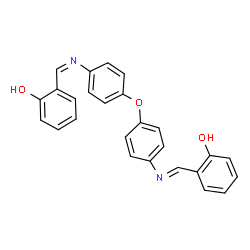 ChemSpider 2D Image | 2-{(E)-[(4-{4-[(Z)-(2-Hydroxybenzylidene)amino]phenoxy}phenyl)imino]methyl}phenol | C26H20N2O3