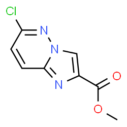 ChemSpider 2D Image | Methyl 6-chloroimidazo[1,2-b]pyridazine-2-carboxylate | C8H6ClN3O2