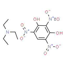 ChemSpider 2D Image | 2,4,6-Trinitro-1,3-benzenediol - N,N-diethylethanamine (1:1) | C12H18N4O8