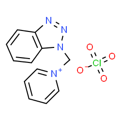 ChemSpider 2D Image | 1-(1H-Benzotriazol-1-ylmethyl)pyridinium perchlorate | C12H11ClN4O4