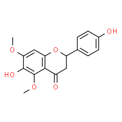 ChemSpider 2D Image | 4',6-Dihydroxy-5,7-dimethoxyflavanone | C17H16O6