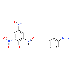 ChemSpider 2D Image | 2,4,6-Trinitrophenol - 3-pyridinamine (1:1) | C11H9N5O7
