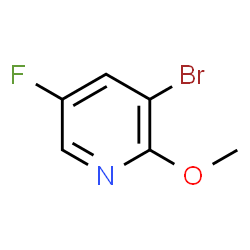 ChemSpider 2D Image | 3-Bromo-5-fluoro-2-methoxypyrdine | C6H5BrFNO