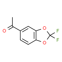 ChemSpider 2D Image | 5-Acetyl-2,2-difluoro-1,3-benzodioxole | C9H6F2O3