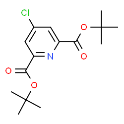 ChemSpider 2D Image | ditert-butyl 4-chloropyridine-2,6-dicarboxylate | C15H20ClNO4
