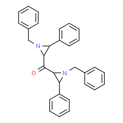 ChemSpider 2D Image | Bis(1-benzyl-3-phenyl-2-aziridinyl)methanone | C31H28N2O