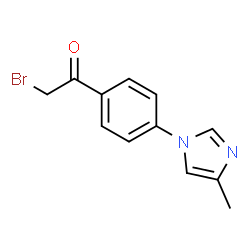 ChemSpider 2D Image | 2-Brom-1-[4-(4-methyl-1H-imidazol-1-yl)phenyl]ethanon | C12H11BrN2O