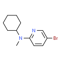 ChemSpider 2D Image | 5-Bromo-N-cyclohexyl-N-methyl-2-pyridinamine | C12H17BrN2