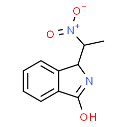 ChemSpider 2D Image | 3-(1-Nitroethyl)-1-isoindolinone | C10H10N2O3