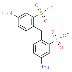 ChemSpider 2D Image | 2,2'-Methylenebis(5-aminobenzenesulfonate) | C13H12N2O6S2