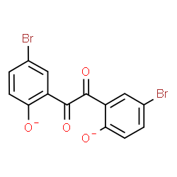 ChemSpider 2D Image | 2,2'-(1,2-Dioxo-1,2-ethanediyl)bis(4-bromophenolate) | C14H6Br2O4