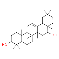 ChemSpider 2D Image | Olean-12-ene-3,16-diol | C30H50O2