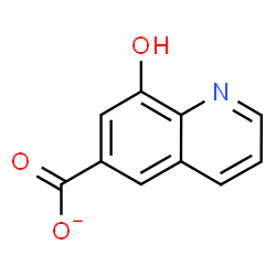 ChemSpider 2D Image | 8-Hydroxy-6-quinolinecarboxylate | C10H6NO3