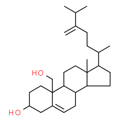 ChemSpider 2D Image | Ergosta-5,24(28)-diene-3,19-diol | C28H46O2