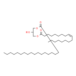 ChemSpider 2D Image | 1-Stearoyl-3-Oleoyl-rac-glycerol | C39H74O5