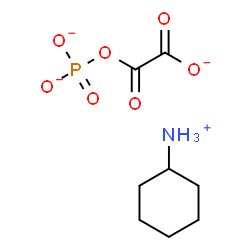 ChemSpider 2D Image | cyclohexylammonium; 2-oxo-2-phosphonatooxy-acetate | C8H14NO7P